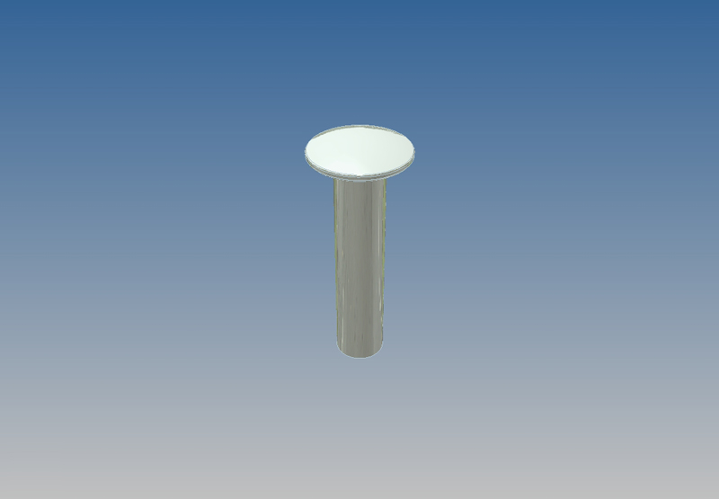 Rivet, Stainless Steel 1/4 X 1-7/8 X 3/4` Head (For Grab Handle,Top Bracket)